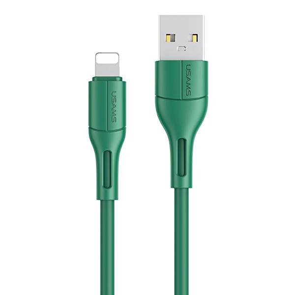 USAMS καλώδιο USB σε Lightning U68, 2A, 1m, πράσινο