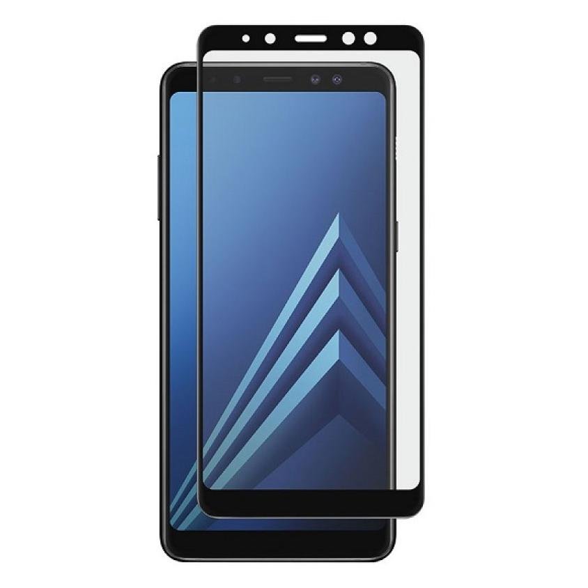 POWERTECH Tempered Glass 5D Full Glue για Samsung A8 2018, μαύρο