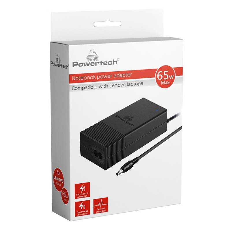 Powertech φορτιστής laptop PT-1083 για Dell, 90W, 1.2m, μαύρος – φωτογραφία 2