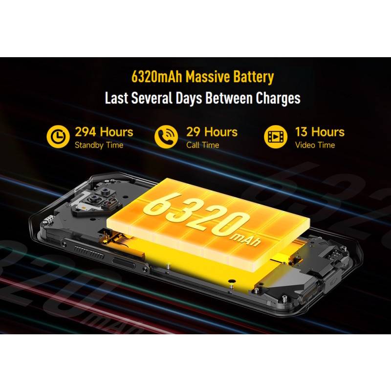 Ulefone smartphone Armor X13, 6.52", 6/64GB, 6320mAh, IP68/IP69K, μαύρο – φωτογραφία 6