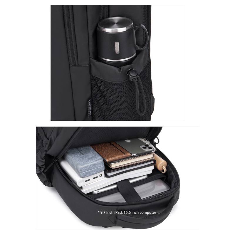 Arctic Hunter τσάντα πλάτης B00534 με θήκη laptop 15.6", 21L, γκρι – φωτογραφία 2
