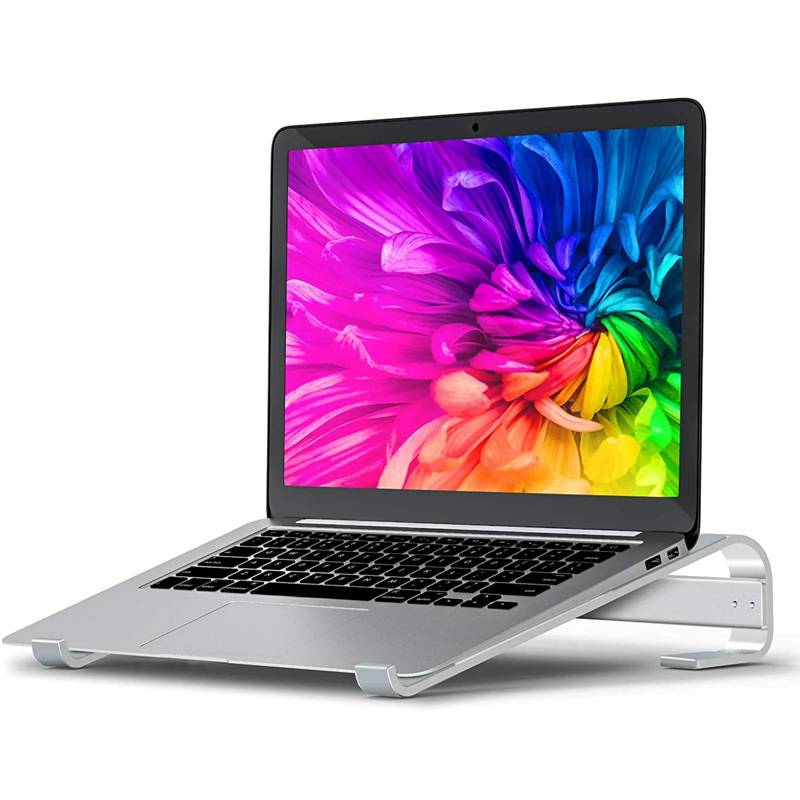 Powertech μεταλλική βάση laptop PT-1161, έως 18", ασημί – φωτογραφία 2