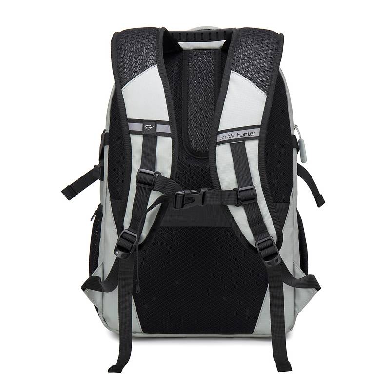 Arctic Hunter τσάντα πλάτης B00388 με θήκη laptop 15.6", USB, 27L, γκρι – φωτογραφία 6