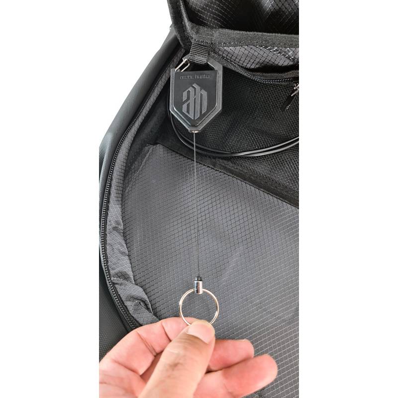 Arctic Hunter τσάντα πλάτης B00443 με θήκη laptop 15.6, USB, 19L, μαύρη – φωτογραφία 6