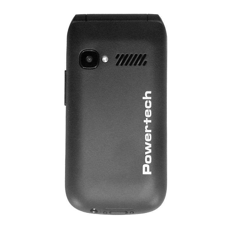 Powertech κινητό τηλέφωνο Milly Flip V2, 2.4", dual SIM, πλήκτρο SOS, μαύρο – φωτογραφία 3