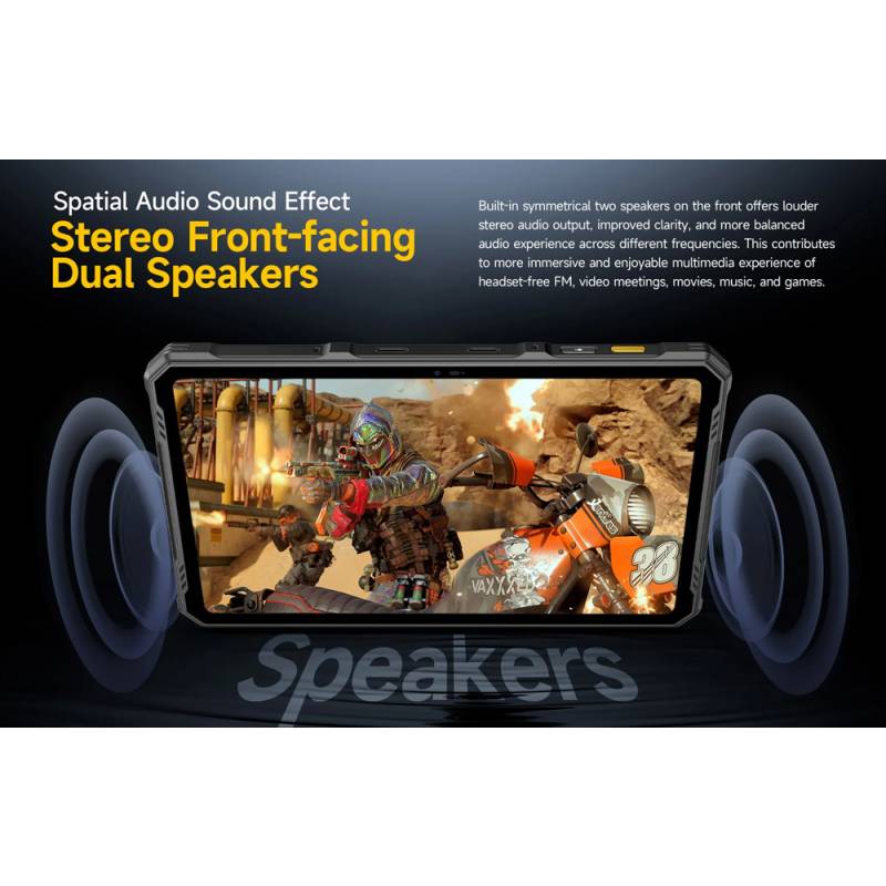 Ulefone tablet Armor Pad 3 Pro, 10.36", 8/256GB, 33280mAh, 4G, μαύρο – φωτογραφία 6