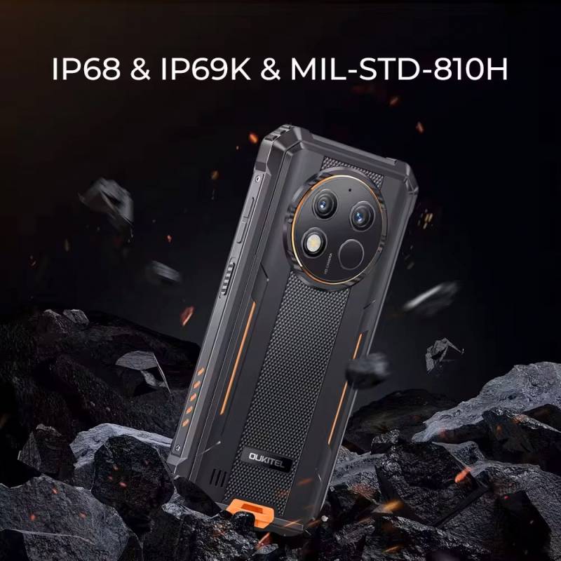 Oukitel smartphone WP28E, 6.52", 4/64GB, 10600mAh, IP68/IP69K, μαύρο – φωτογραφία 3