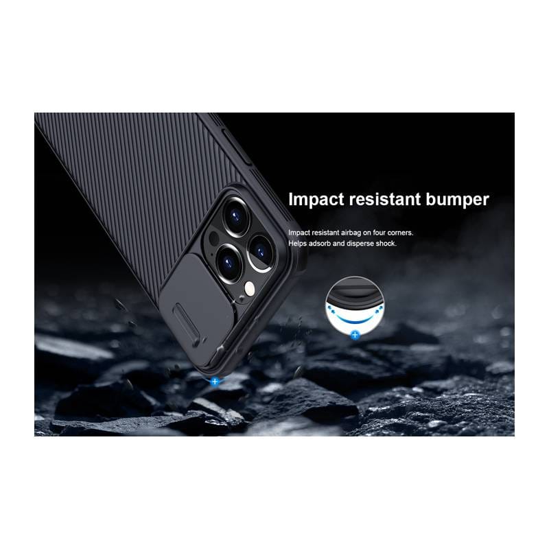 Nillkin θήκη CamShield Pro για Apple iPhone 13 Pro, μαύρη – φωτογραφία 3