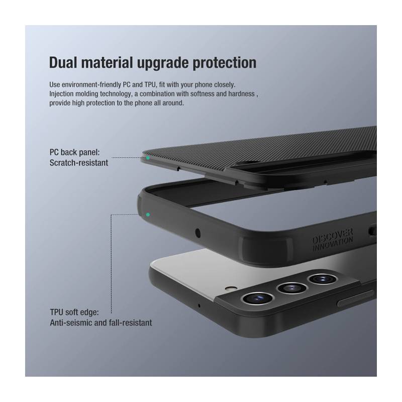 Nillkin θήκη Super Frosted Shield Pro για Samsung Galaxy S22+/Pro, μπλε – φωτογραφία 3
