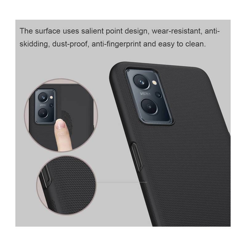 Nillkin θήκη Super Frosted Shield για Realme 9i, μαύρη – φωτογραφία 2