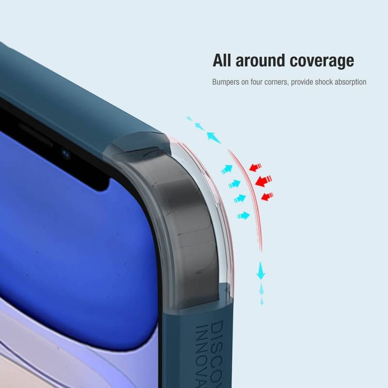 Nillkin θήκη Super Frosted Shield Pro για Apple iPhone 14 Pro, μπλε – φωτογραφία 3