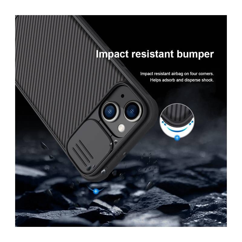 Nillkin θήκη CamShield Pro για Apple iPhone 14 Plus, μαύρη – φωτογραφία 3