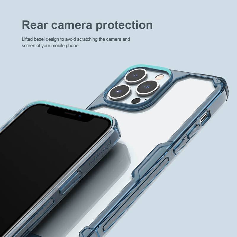 Nillkin θήκη Nature Pro για Apple iPhone 14 Pro, μπλε & διάφανη – φωτογραφία 2