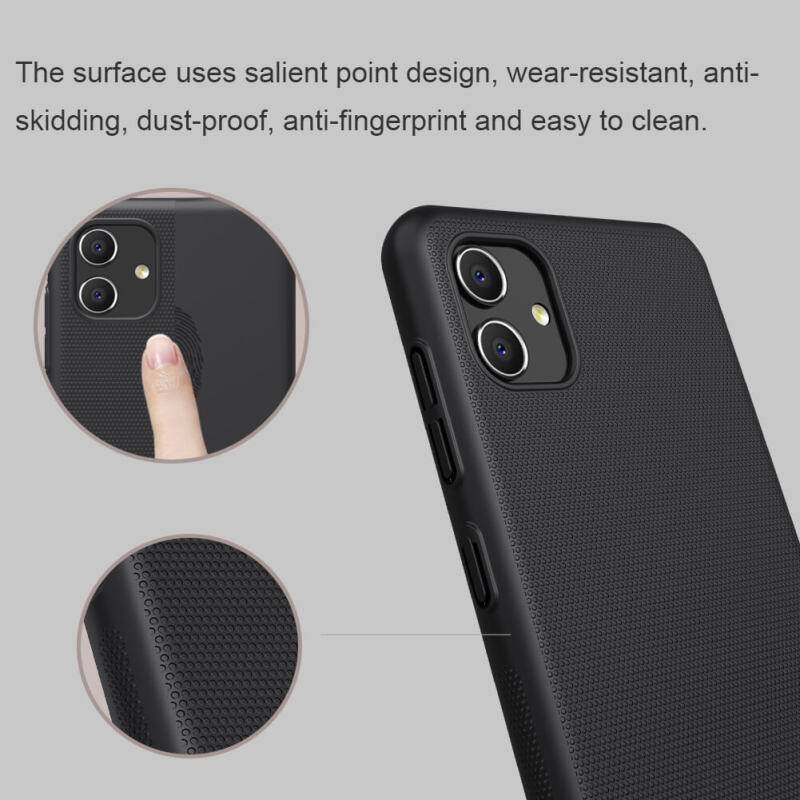Nillkin θήκη Super Frosted Shield για Samsung A04, μαύρη – φωτογραφία 2