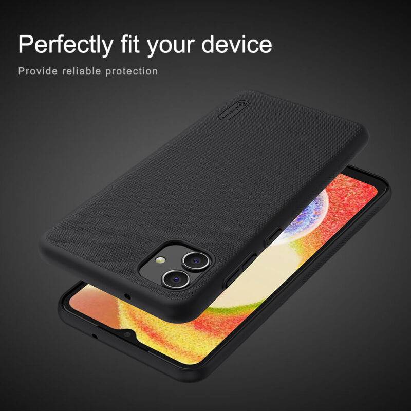 Nillkin θήκη Super Frosted Shield για Samsung A04, μαύρη – φωτογραφία 3