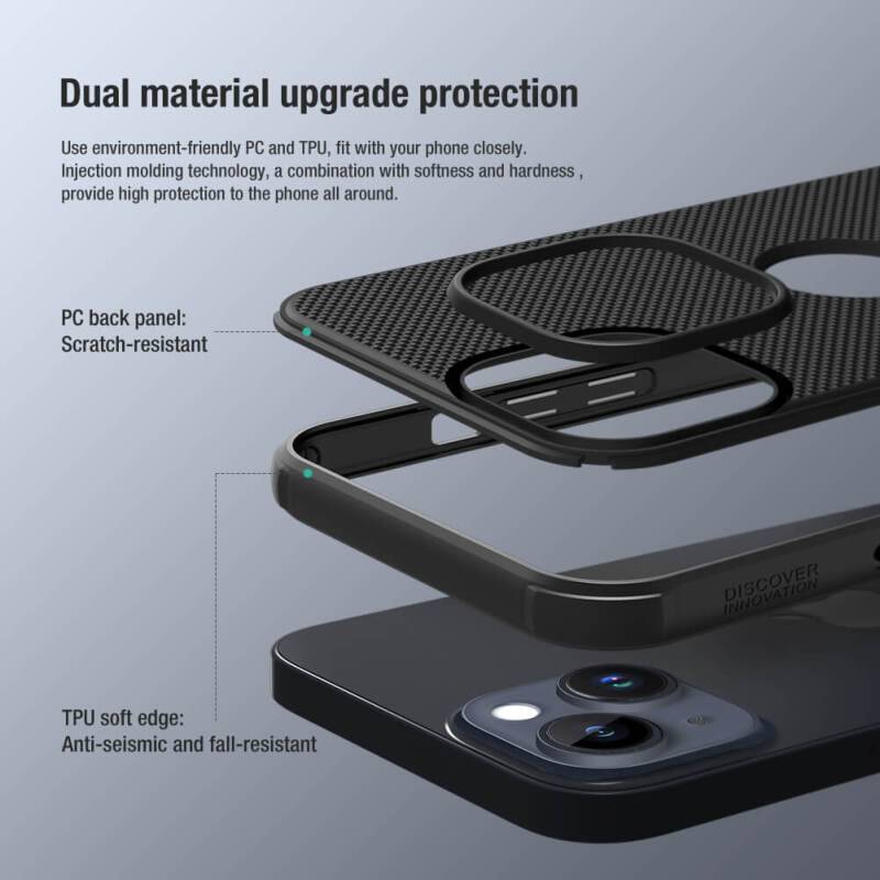 Nillkin θήκη Super Frosted Shield Pro για iPhone 14 Plus, μαύρο – φωτογραφία 3