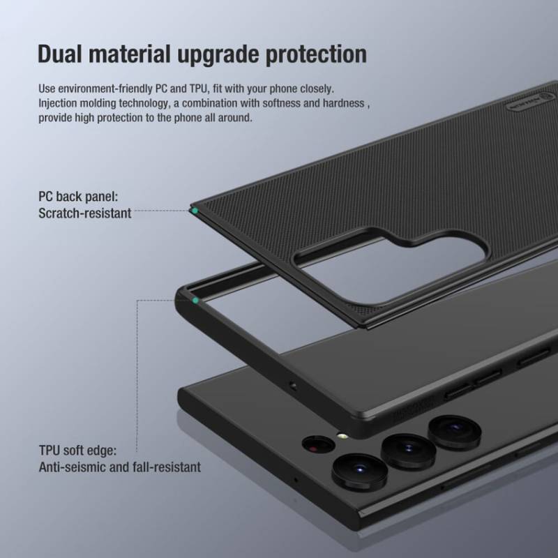Nillkin θήκη Super Frosted Shield Pro για Samsung S23 Ultra, μαύρο – φωτογραφία 3