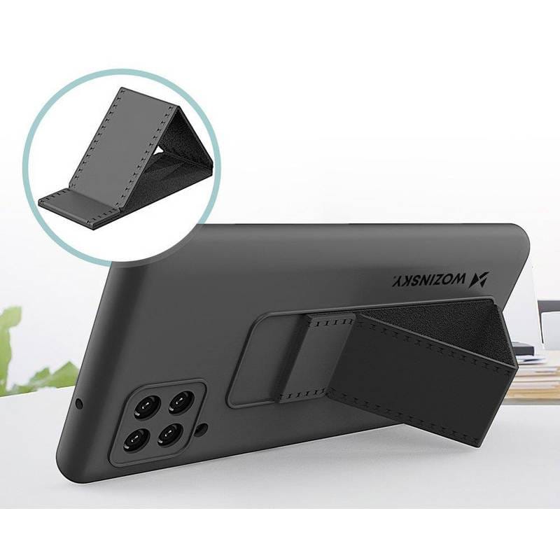 Wozinsky θήκη Kickstand 69536 για Samsung A42 5G, μαύρη – φωτογραφία 2