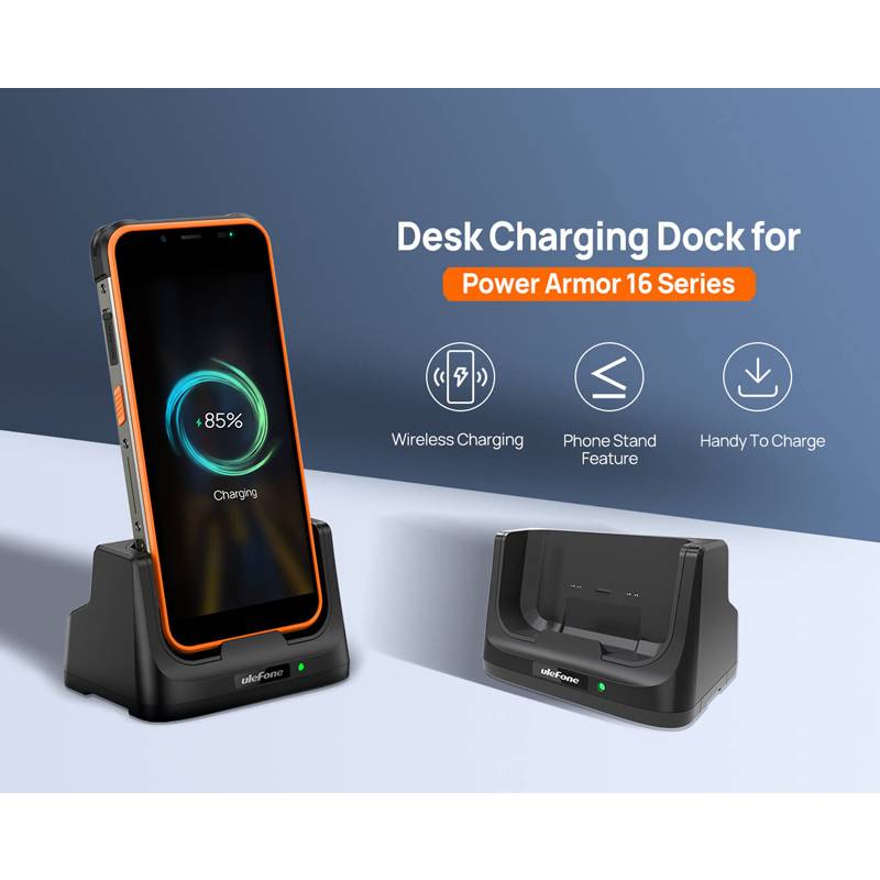 Ulefone βάση φόρτισης DC3103 για Power Armor 16 Pro, 10W, μαύρη – φωτογραφία 2