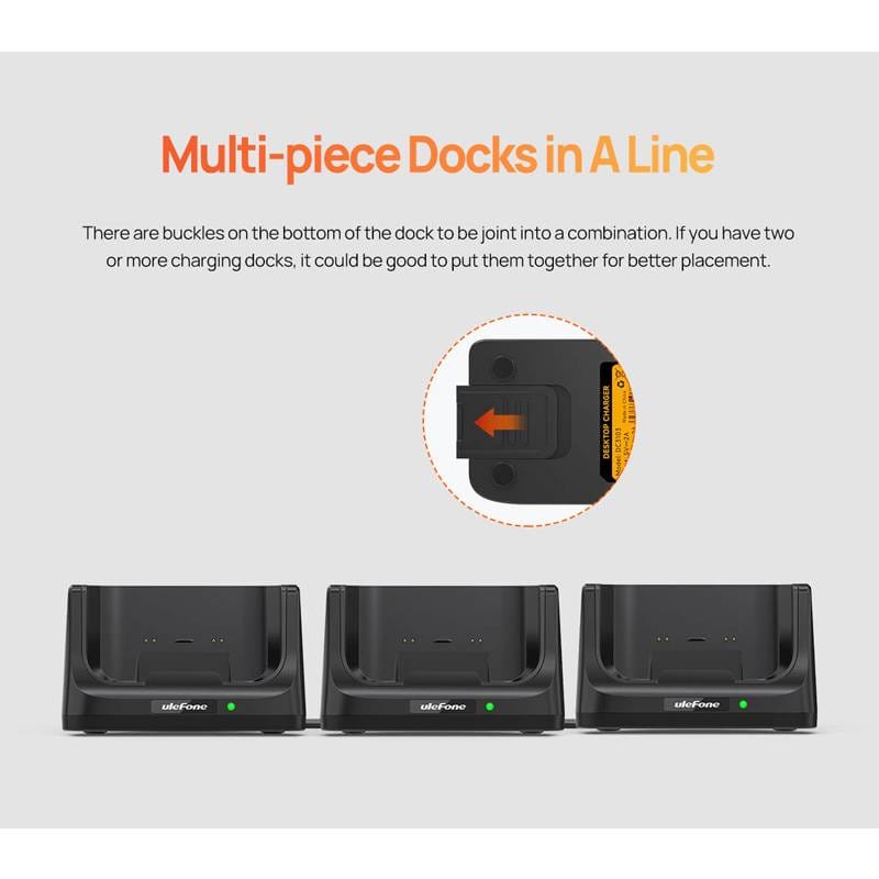 Ulefone βάση φόρτισης DC3103 για Power Armor 16 Pro, 10W, μαύρη – φωτογραφία 4