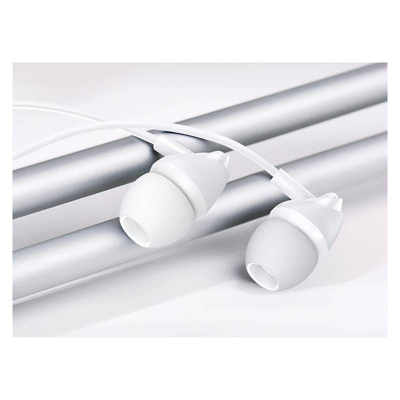 USAMS earphones με μικρόφωνο EP-39, 3.5mm σύνδεση, Φ10mm, 1.2m, λευκά – φωτογραφία 2