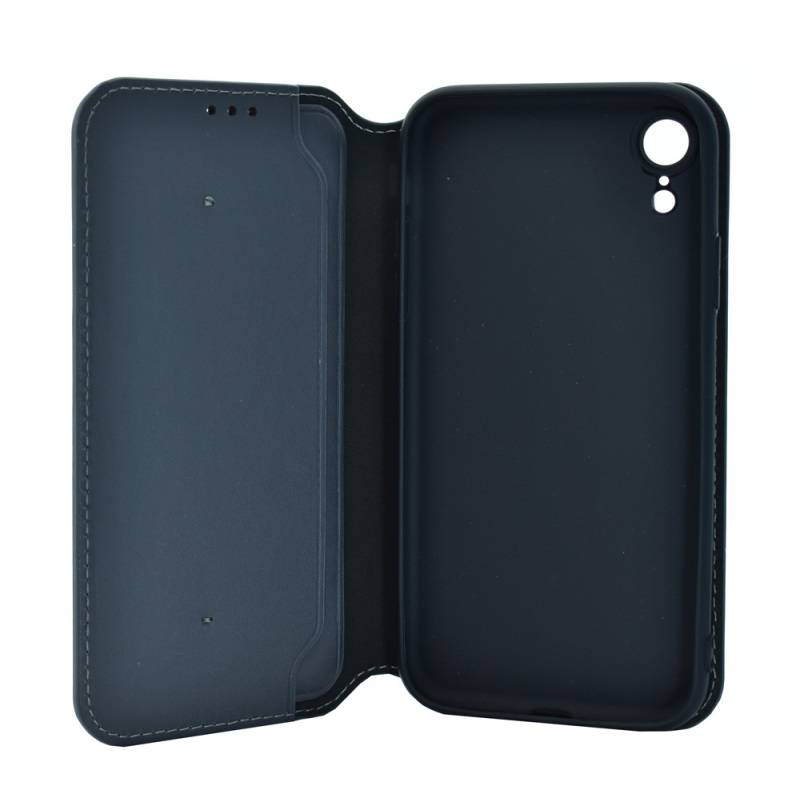 Powertech Θήκη Slim Leather για iPhone XR, γκρι – φωτογραφία 2