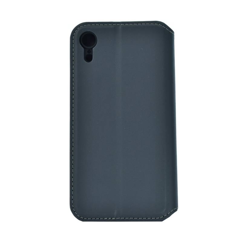 Powertech Θήκη Slim Leather για iPhone XR, γκρι – φωτογραφία 3