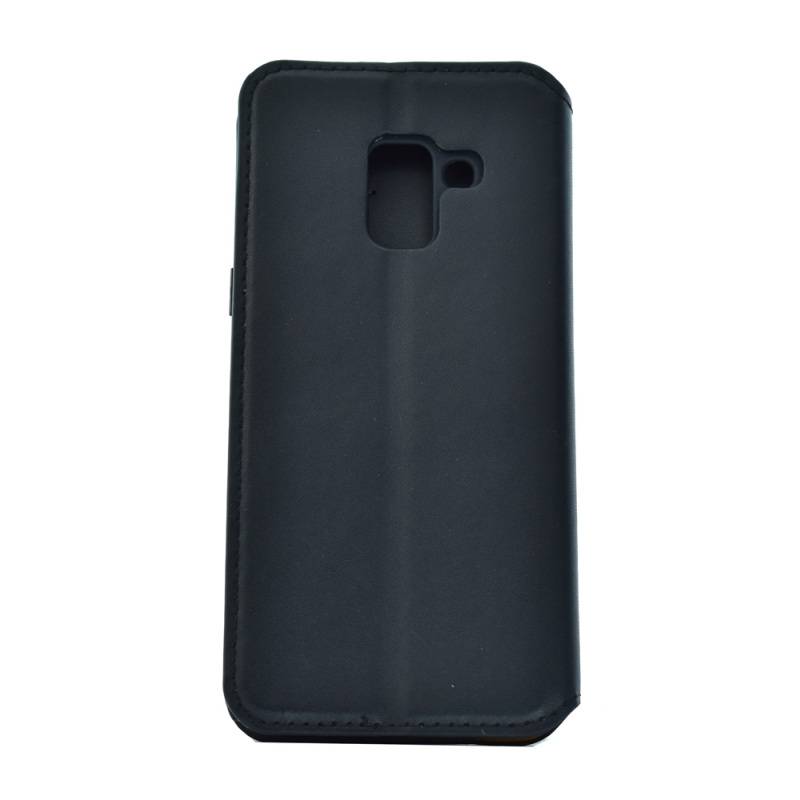 Powertech Θήκη Slim Leather για Samsung A5 2018, μαύρη – φωτογραφία 2
