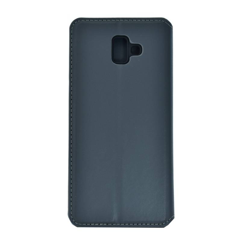 Powertech Θήκη Slim Leather για Samsung J6 Plus 2018, γκρι – φωτογραφία 2