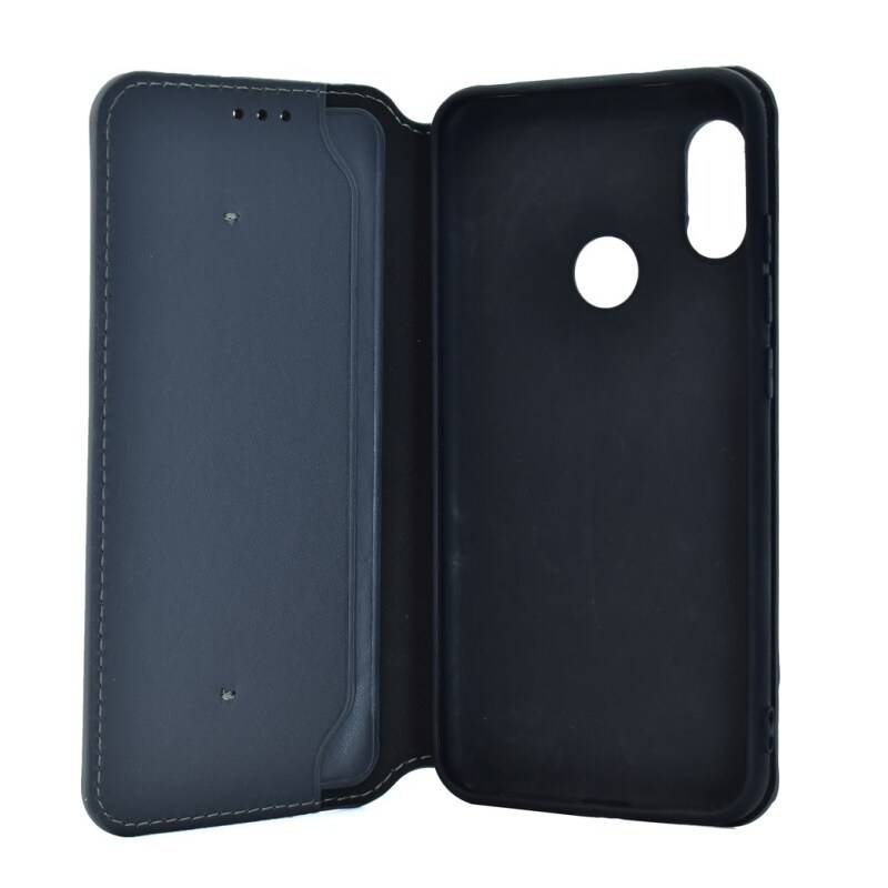 Powertech Θήκη Slim Leather για Xiaomi Redmi 6 Pro, γκρι – φωτογραφία 3