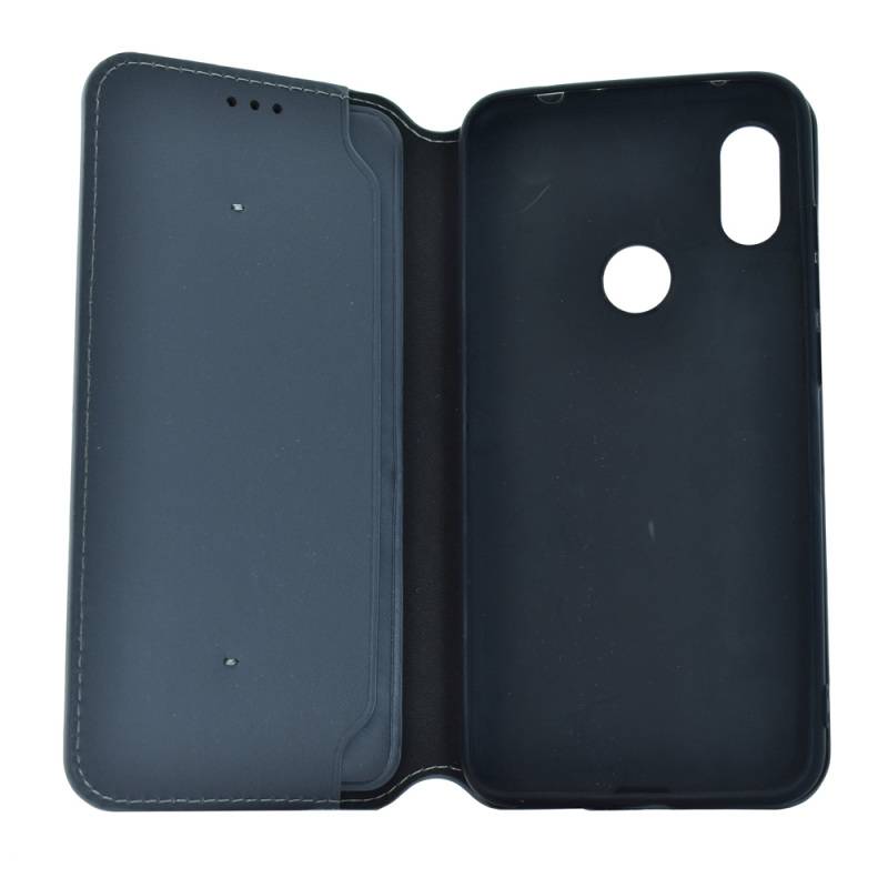 Powertech Θήκη Slim Leather για Xiaomi Redmi Note 6, γκρι – φωτογραφία 3