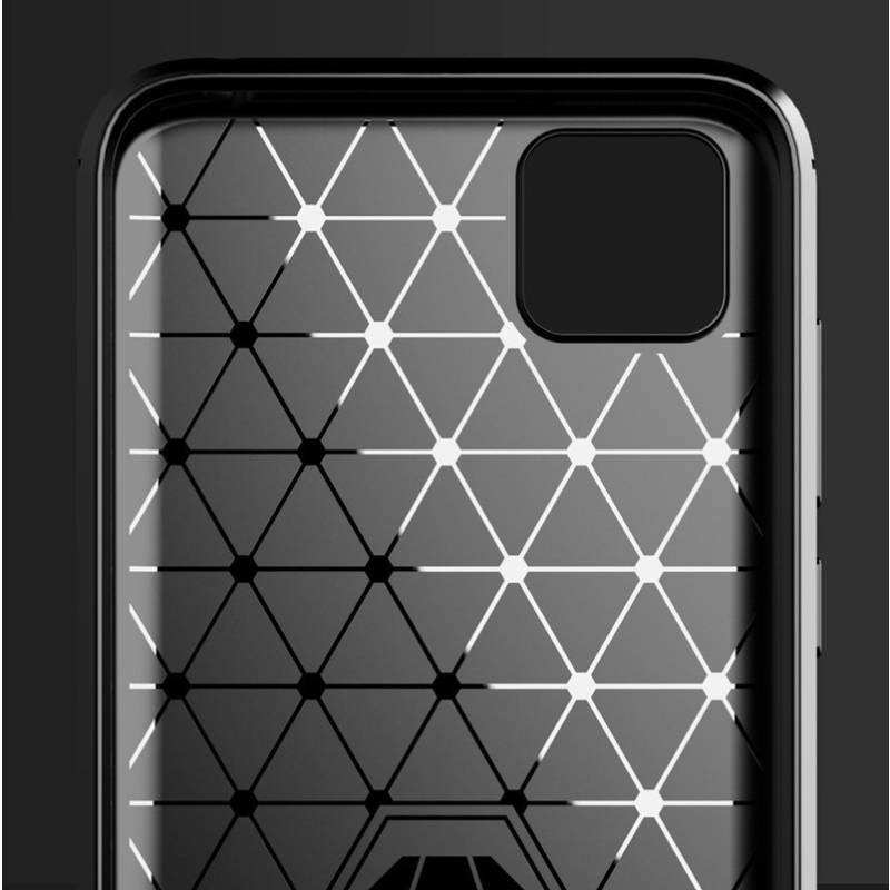 Powertech Θήκη Carbon Flex MOB-1523, Huawei Y5p, μαύρη – φωτογραφία 4