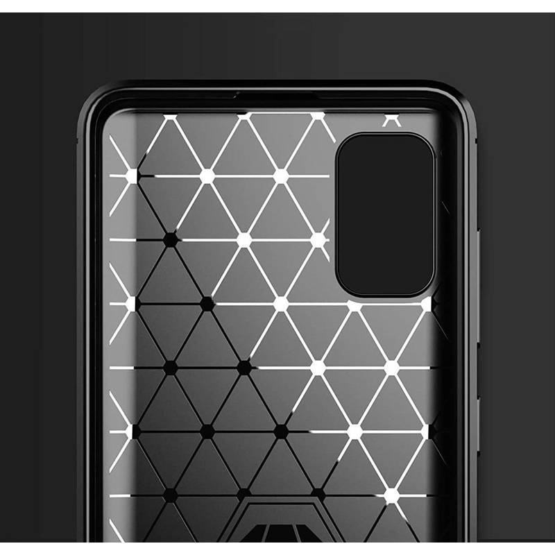 Powertech θήκη Carbon MOB-1727 για Samsung A03S, μαύρη – φωτογραφία 2
