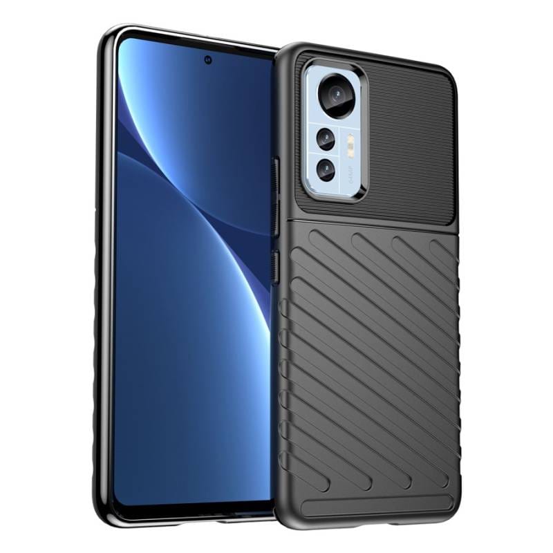 Powertech Θήκη Thunder MOB-1757 για Xiaomi 12/12X, μαύρη Powertech Θήκη Thunder MOB-1757 για Xiaomi 12/12X, μαύρη