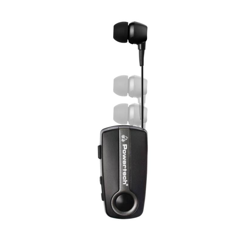 Powertech earphone Klipp 2 PT-998 multipoint, Bluetooth 5.1, USB-C, γκρι – φωτογραφία 2