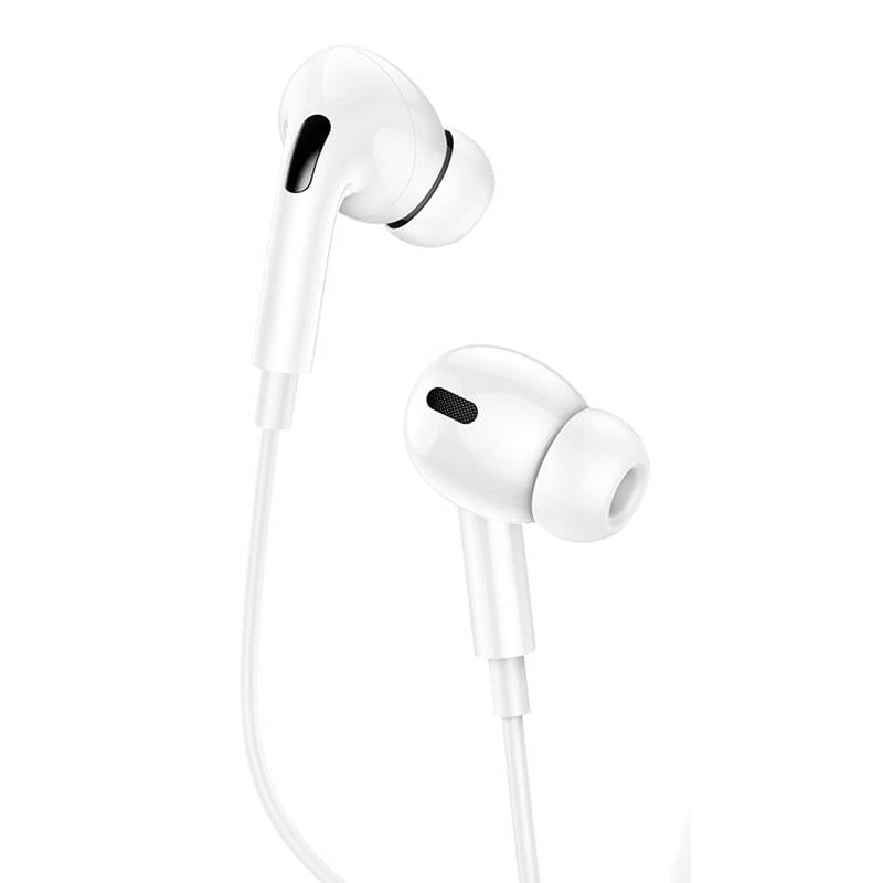 USAMS earphones με μικρόφωνο EP-41, 3.5mm σύνδεση, Φ10mm, 1.2m, λευκά – φωτογραφία 2