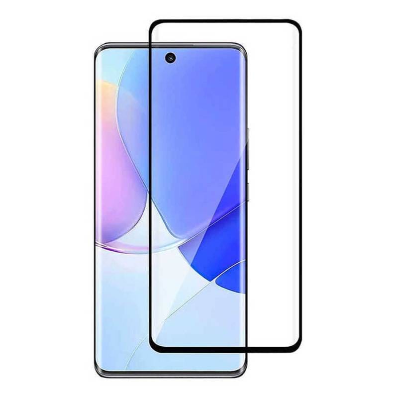 Powertech tempered glass 5D, full glue, curved, Huawei P50 Pro, μαύρο