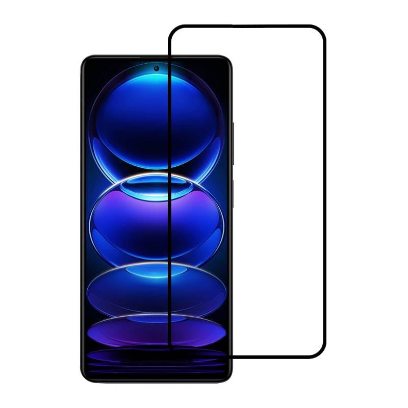 Powertech tempered glass 5D, full glue, Xiaomi Redmi Note 12/5G, μαύρο