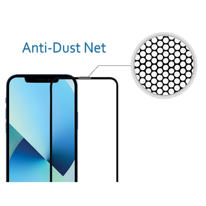 Powertech tempered glass 5D TGCDP-0006 iPhone 13 Mini, dustproof – φωτογραφία 2