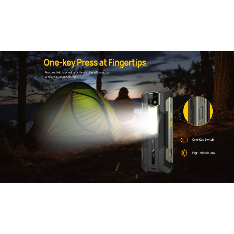 Ulefone smartphone Armor 24, 6.78", 12/256GB, 22000mAh, IP68/IP69K, μαύρο – φωτογραφία 4