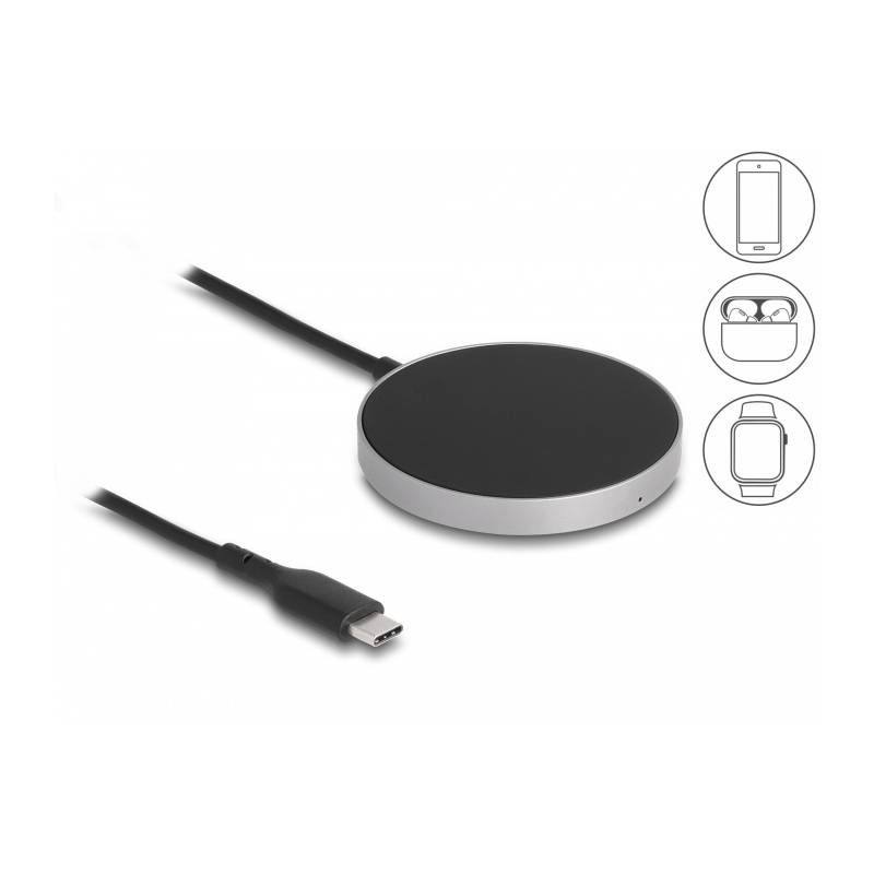 Delock ασύρματος φορτιστής 66467, 15W, μαγνητικός, μαύρος – φωτογραφία 3