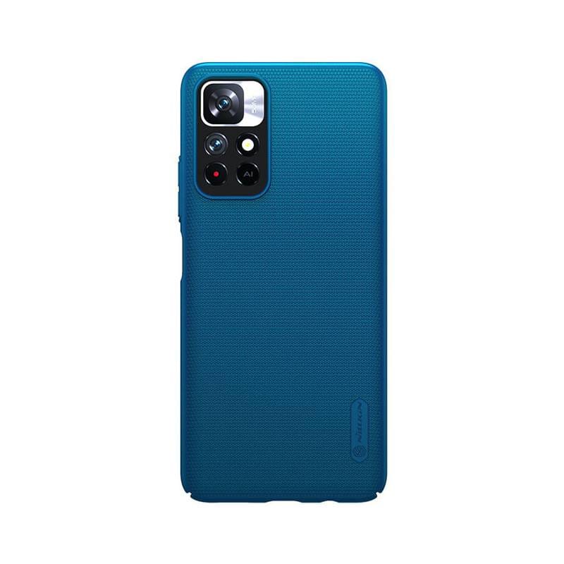 Nillkin θήκη Super Frosted Shield για Xiaomi Note 11 5G/M4 Pro 5G, μπλε Nillkin θήκη Super Frosted Shield για Xiaomi Note 11 5G/M4 Pro 5G, μπλε
