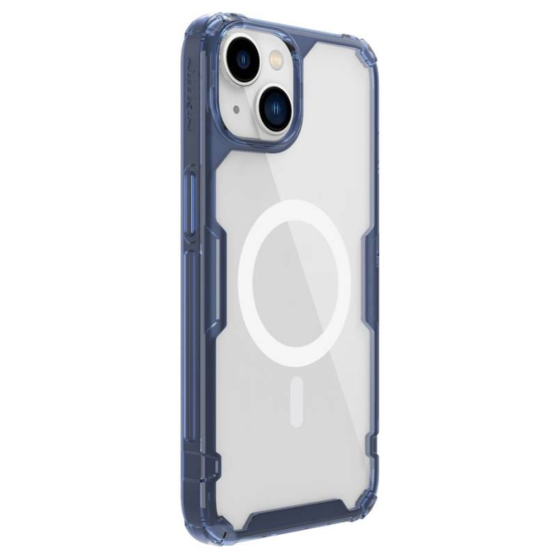 Nillkin θήκη Nature Pro Magnetic για iPhone 14, μπλε & διάφανη