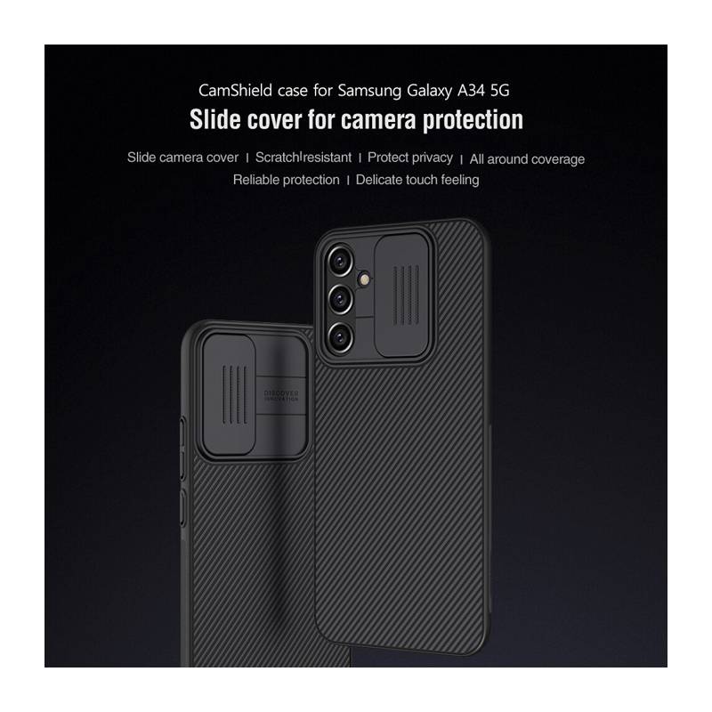 Nillkin θήκη CamShield για Samsung Galaxy A34 5G, μαύρη – φωτογραφία 2