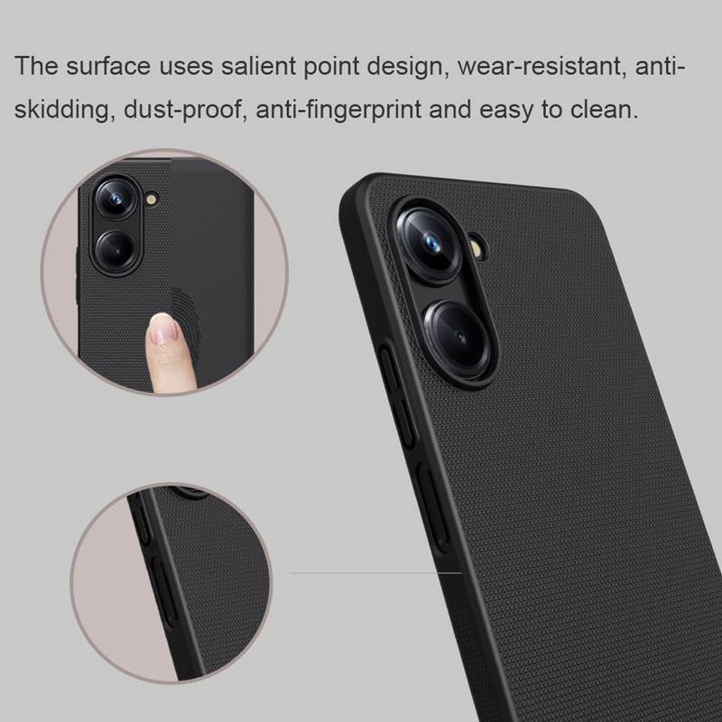 Nillkin θήκη Super Frosted Shield για Realme 10 Pro 5G, μαύρη – φωτογραφία 3