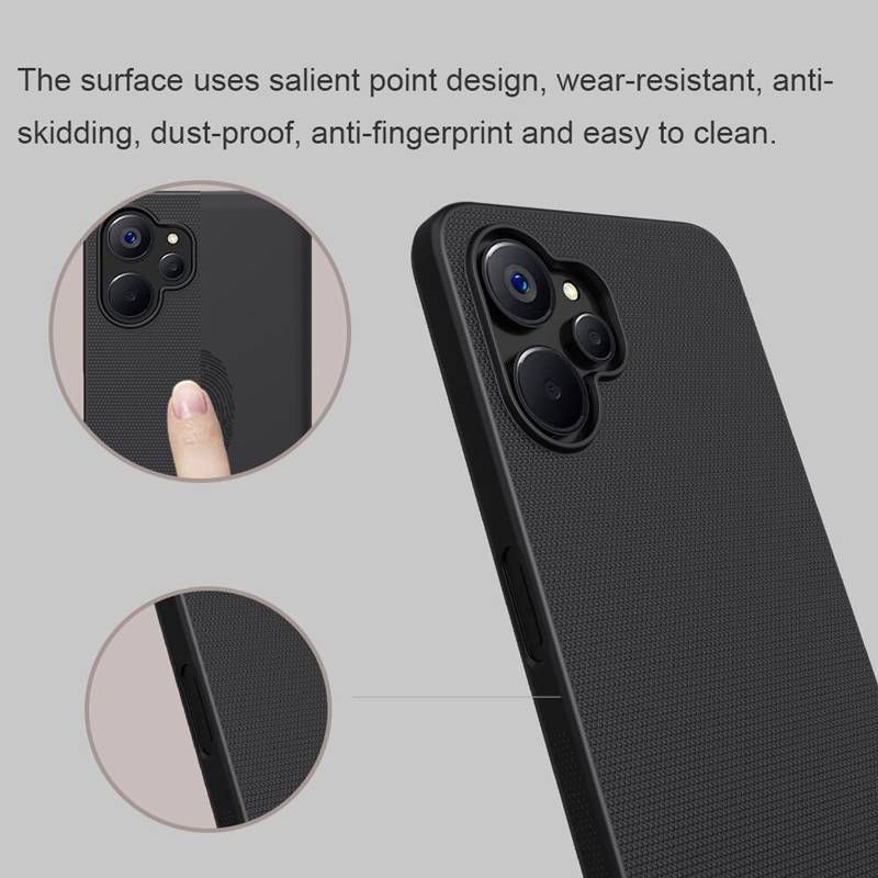 Nillkin θήκη Super Frosted Shield για Realme 9i 5G/10 5G, μαύρη – φωτογραφία 3