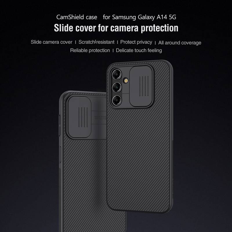 Nillkin θήκη CamShield για Samsung Galaxy A14 5G, μαύρη – φωτογραφία 2
