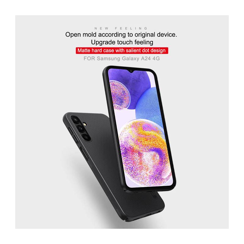 Nillkin θήκη Super Frosted Shield για Samsung Galaxy A24 4G, μαύρη – φωτογραφία 2