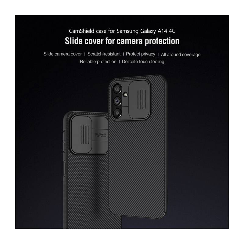 Nillkin θήκη CamShield για Samsung Galaxy A14 4G, μαύρη – φωτογραφία 2