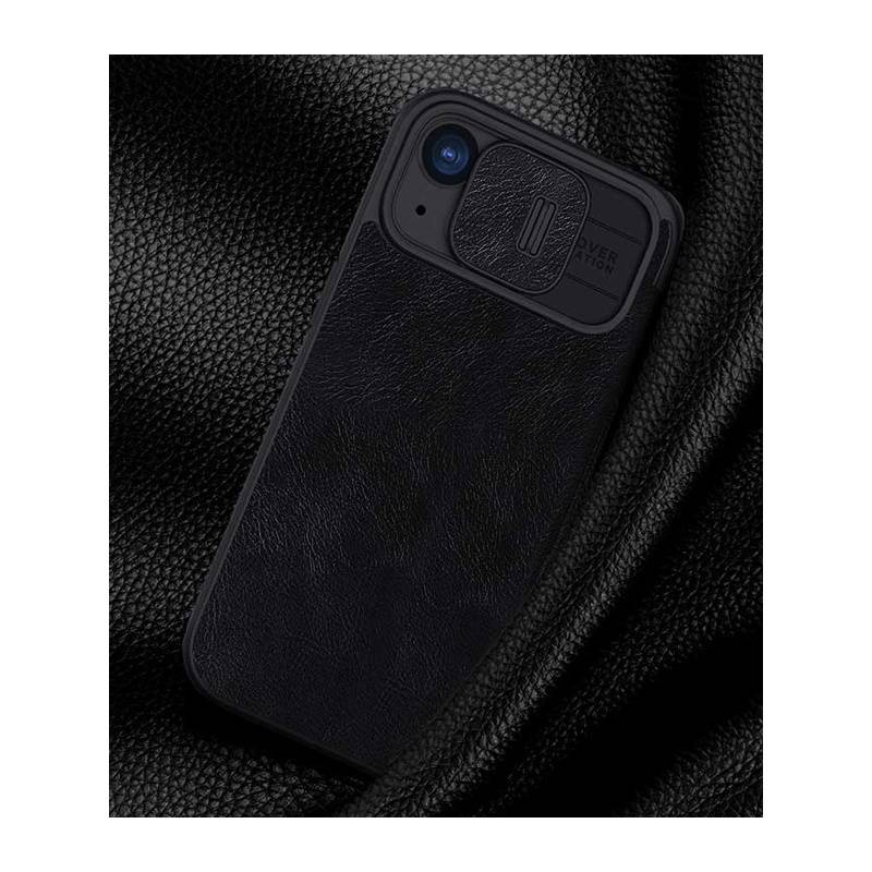 Nillkin θήκη Qin Pro για iPhone 15 Plus, δερμάτινη, μαύρη – φωτογραφία 2
